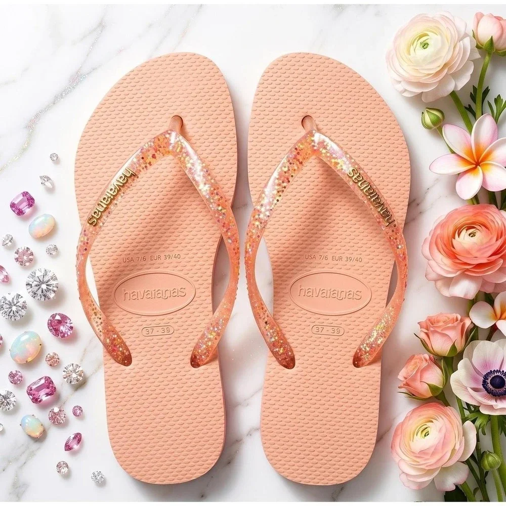 W's 6 | Havaianas Slim Glitter Jelly flip flops / sandals | SLGL0030